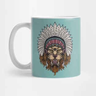 Bohemian Lion Head Dress Mug